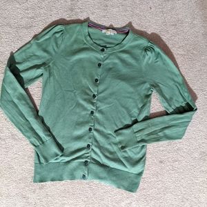 Boden Green Button Up Cardigan